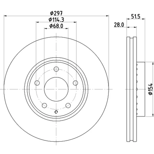 Brzdový kotúč 8DD 355 126-981 /HELLA/ - obr. 3