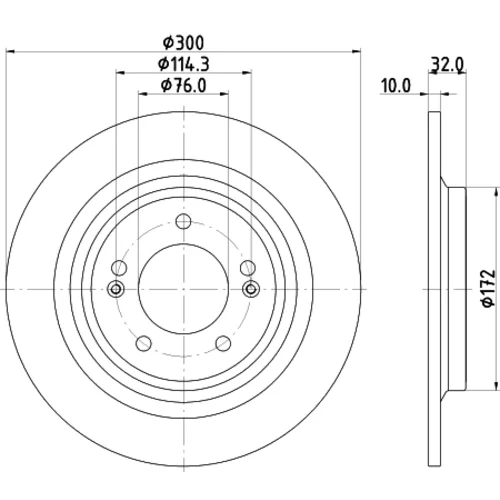 Brzdový kotúč 8DD 355 134-731 /HELLA/ - obr. 3