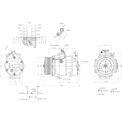 Kompresor klimatizácie 8FK 366 200-911 /HELLA/ - obr. 5