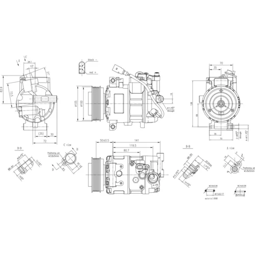 Kompresor klimatizácie 8FK 366 201-091 /HELLA/ - obr. 5