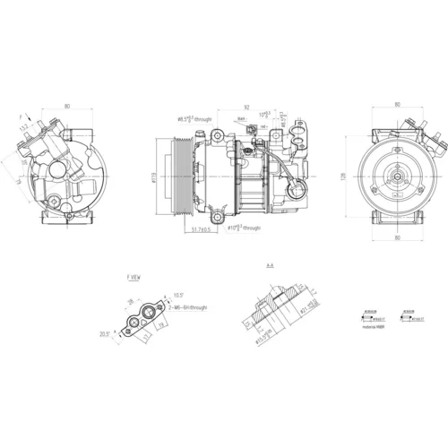 Kompresor klimatizácie 8FK 366 201-121 /HELLA/ - obr. 5