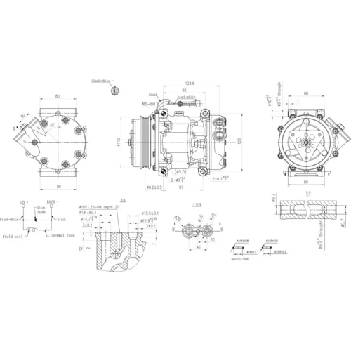 Kompresor klimatizácie 8FK 366 201-801 /HELLA/ - obr. 5