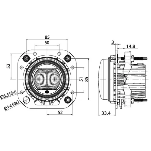 Diaľkový svetlomet 1F0 011 988-131 /HELLA/ - obr. 2