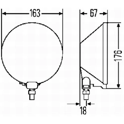 Diaľkový svetlomet 1F4 005 750-611 /HELLA/ - obr. 2