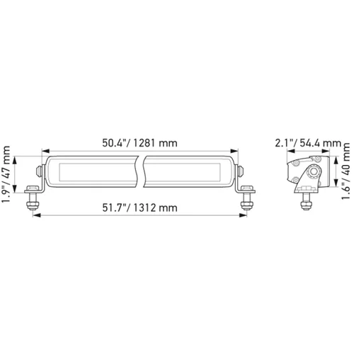Doplnkový diaľkový svetlomet LED 12/24V 15000lm 5700K /HELLA/ - obr. 2