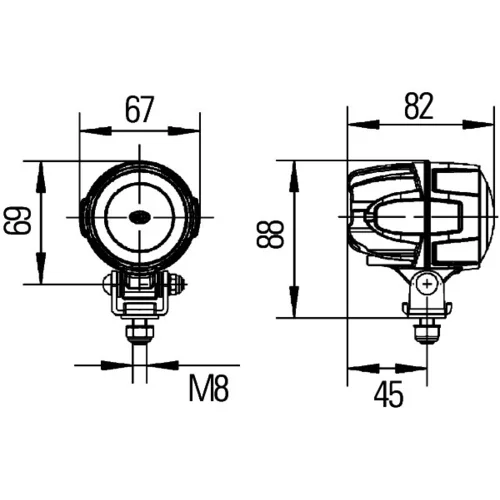 Pracovný svetlomet 1G0 995 050-061 /HELLA/ - obr. 3