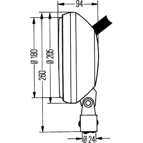Pracovný svetlomet 1G8 002 340-011 /HELLA/ - obr. 2