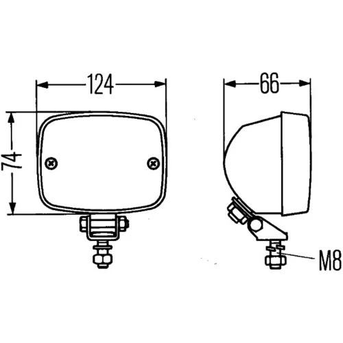 Pracovný svetlomet 1GA 002 985-417 /HELLA/ - obr. 1