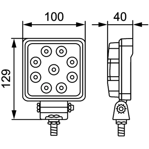 Pracovný svetlomet 1GA 357 103-012 /HELLA/ - obr. 3