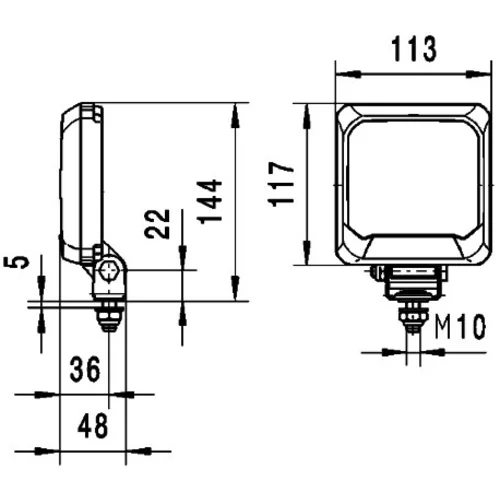 Pracovný svetlomet 1GA 995 193-001 /HELLA/ - obr. 3