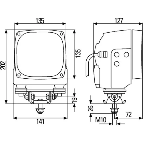 Pracovný svetlomet 1GA 996 242-541 /HELLA/ - obr. 3