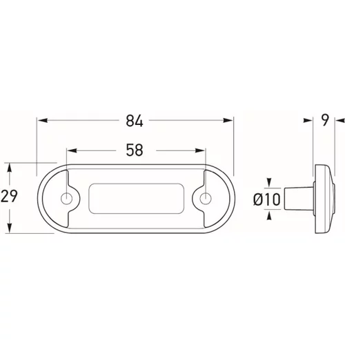 Obrysové svetlá 2PF 980 855-037 /HELLA/ - obr. 1
