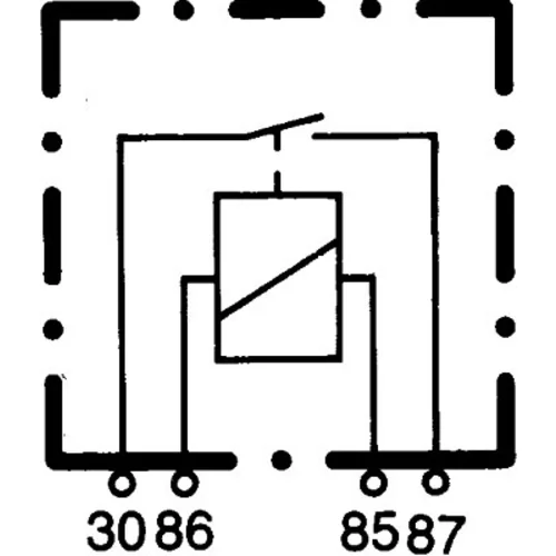 Relé pracovného prúdu 4RA 933 332-101 /HELLA/ - obr. 1