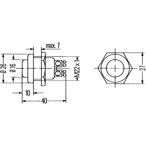 Spínač zapaľovania/štartu 6JF 001 571-101 /HELLA/ - obr. 1