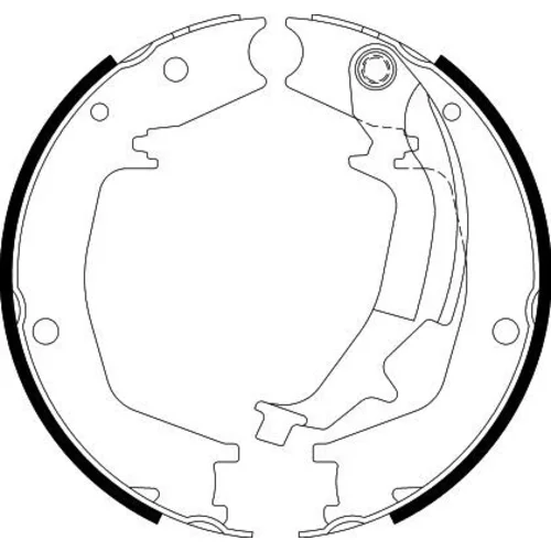 Sada brzd. čeľustí parkov. brzdy 8DA 355 050-731 /HELLA/ - obr. 1
