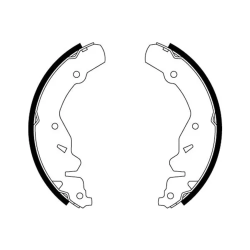 Sada brzdových čeľustí 8DB 355 000-481 /HELLA/ - obr. 1