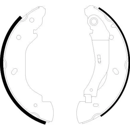 Sada brzdových čeľustí 8DB 355 002-511 /HELLA/ - obr. 1