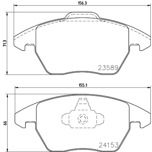 Sada brzdových platničiek kotúčovej brzdy 8DB 355 011-811 /HELLA/ - obr. 3