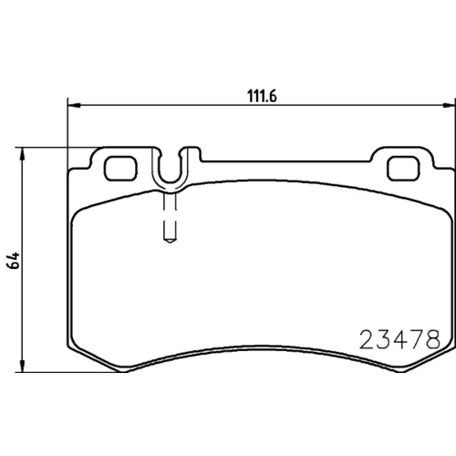 Sada brzdových platničiek kotúčovej brzdy 8DB 355 014-941 /HELLA/ - obr. 3