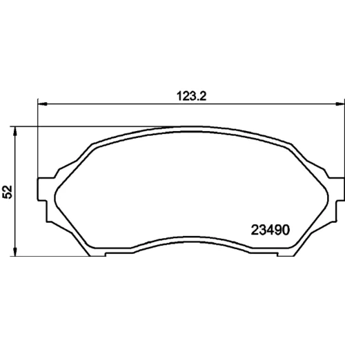 Sada brzdových platničiek kotúčovej brzdy 8DB 355 017-281 /HELLA/ - obr. 3
