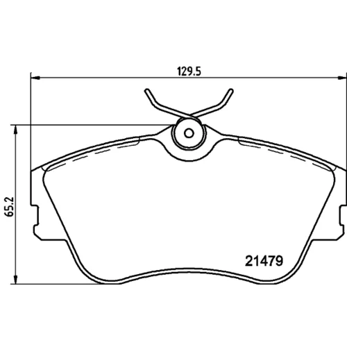 Sada brzdových platničiek kotúčovej brzdy 8DB 355 018-071 /HELLA/ - obr. 3