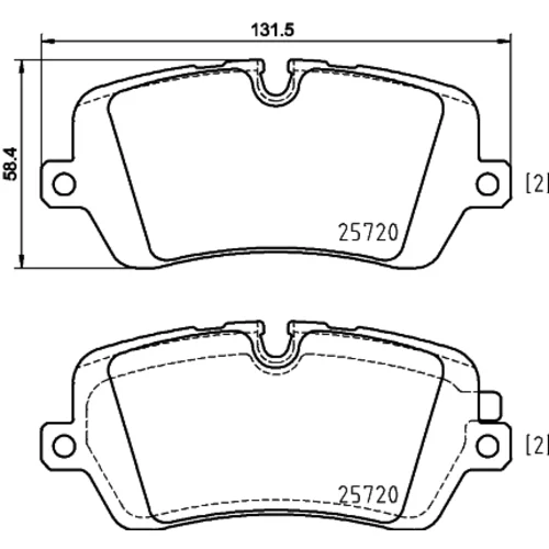 Sada brzdových platničiek kotúčovej brzdy 8DB 355 020-361 /HELLA/ - obr. 3