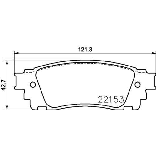 Sada brzdových platničiek kotúčovej brzdy 8DB 355 024-631 /HELLA/ - obr. 3