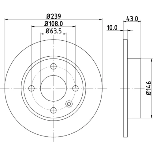 Brzdový kotúč 8DD 355 102-211 /HELLA/ - obr. 3
