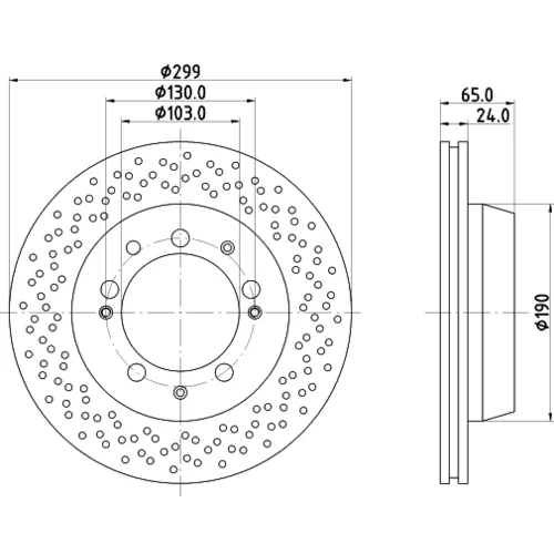 Brzdový kotúč 8DD 355 104-751 /HELLA/ - obr. 3