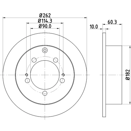 Brzdový kotúč 8DD 355 118-661 /HELLA/ - obr. 3
