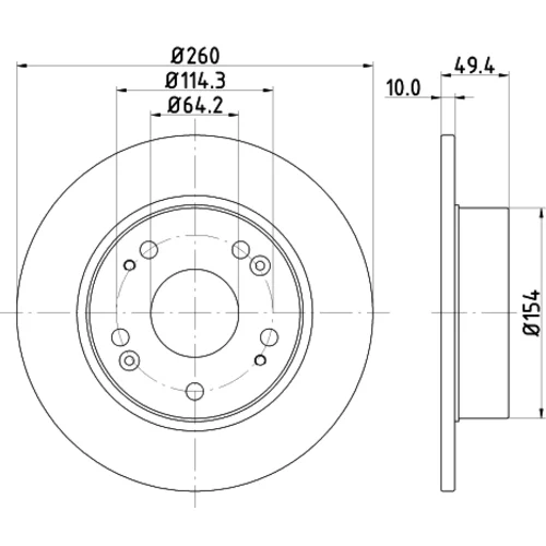 Brzdový kotúč 8DD 355 118-731 /HELLA/ - obr. 3