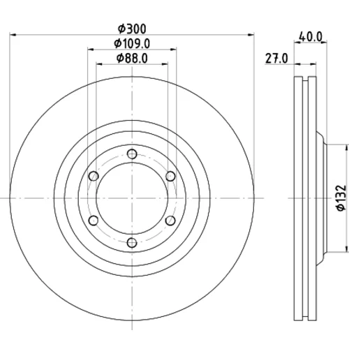 Brzdový kotúč 8DD 355 125-231 /HELLA/ - obr. 3