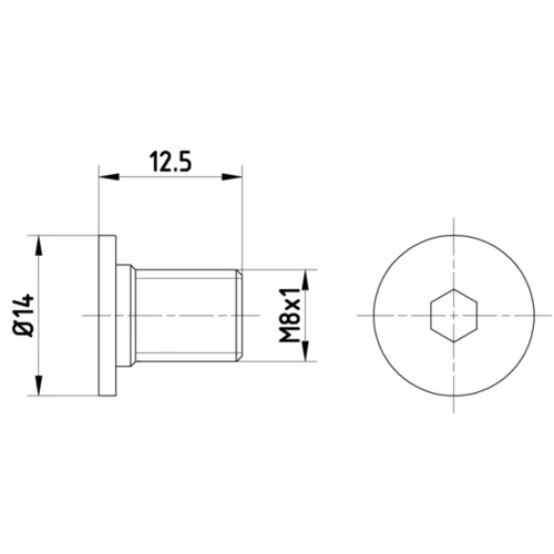 Skrutka brzdového kotúča HELLA 8DZ 355 209-021