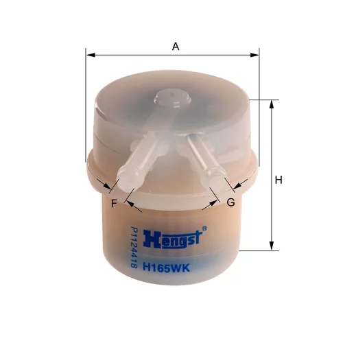 Palivový filter HENGST FILTER H165WK