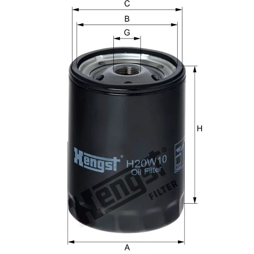 Olejový filter HENGST FILTER H20W10