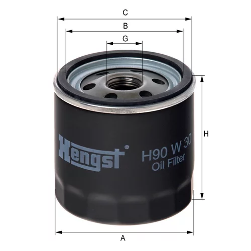 Olejový filter HENGST FILTER H90W30