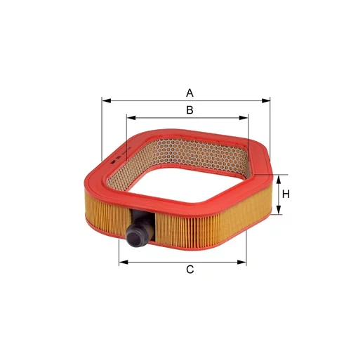 Vzduchový filter HENGST FILTER E256L