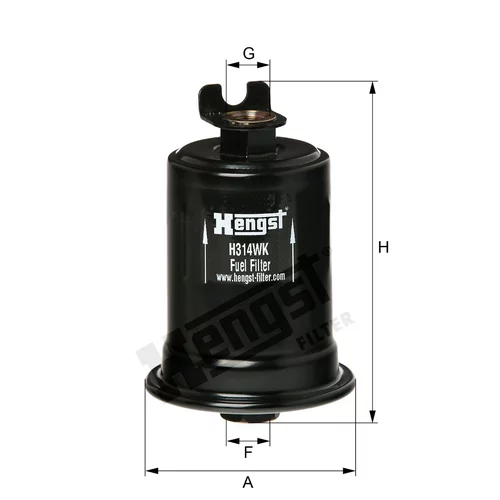 Palivový filter HENGST FILTER H314WK