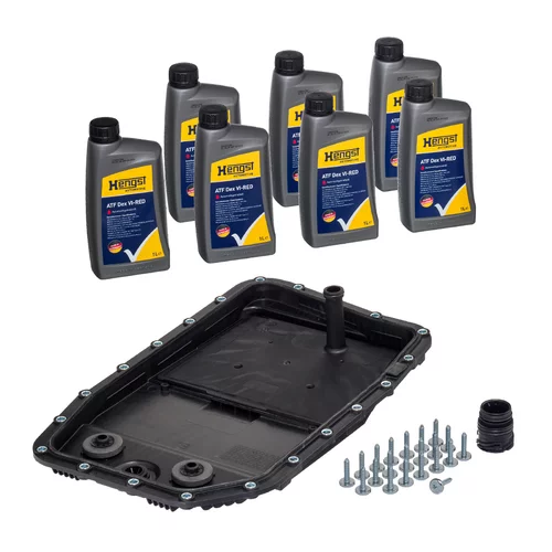 Sada dielov, výmena oleja automatickej prevodovky HENGST FILTER KIT843