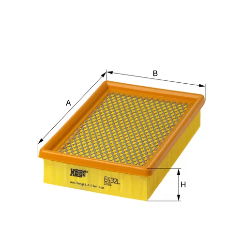Vzduchový filter HENGST FILTER E632L
