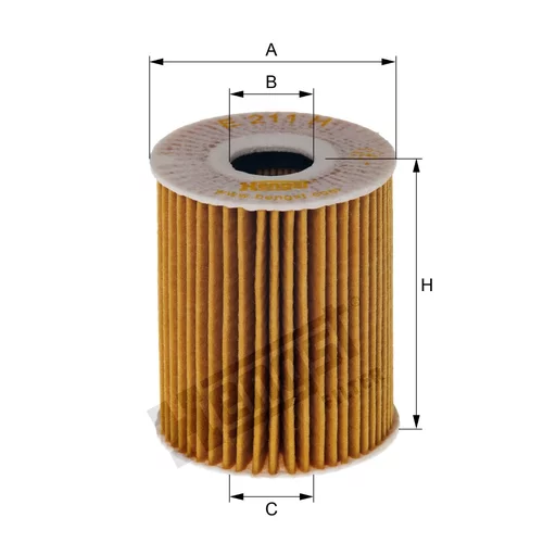 Olejový filter HENGST FILTER E211H D229