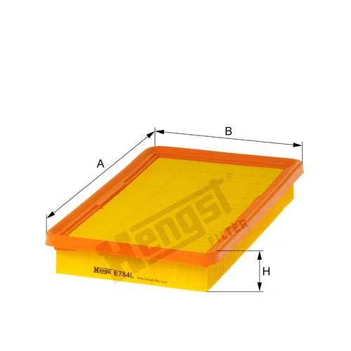 Vzduchový filter HENGST FILTER E784L