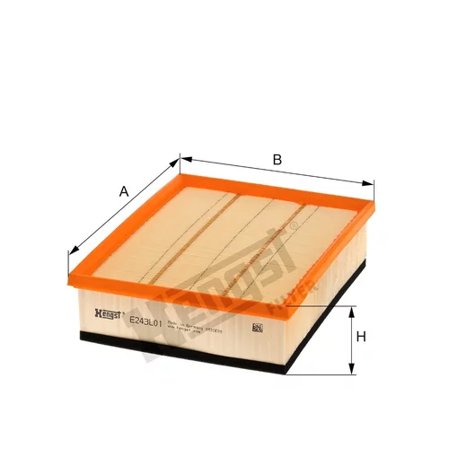 Vzduchový filter HENGST FILTER E243L01