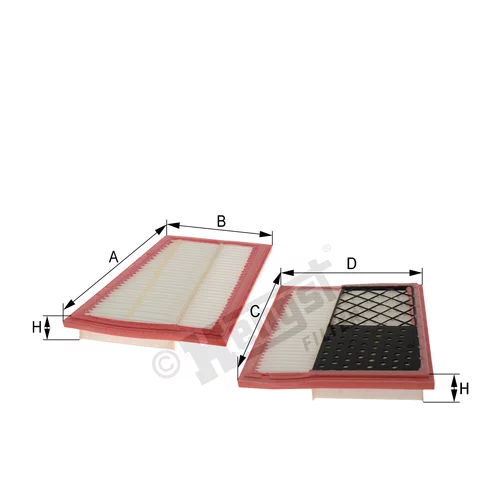 Vzduchový filter HENGST FILTER E627L