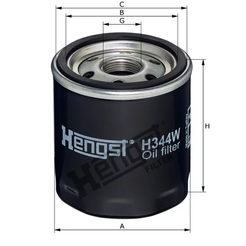 Olejový filter HENGST FILTER H344W
