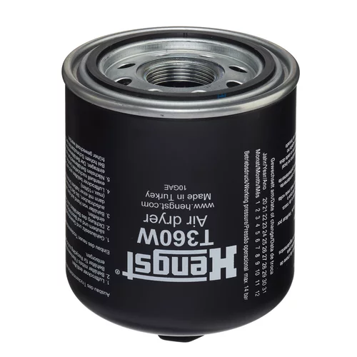 Vysúšacie púzdro vzduchu pre pneumatický systém HENGST FILTER T360W