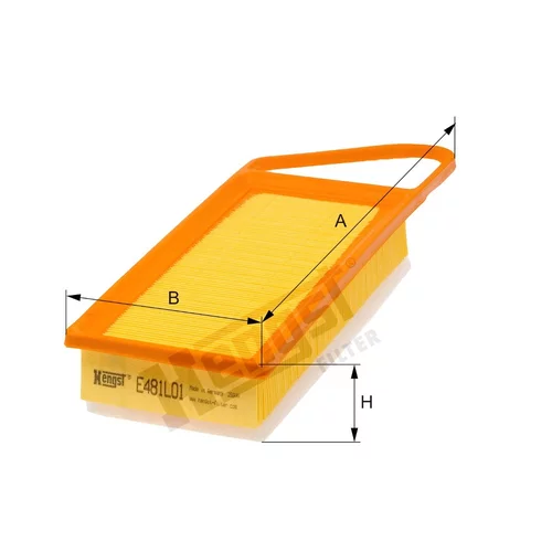 Vzduchový filter HENGST FILTER E481L01