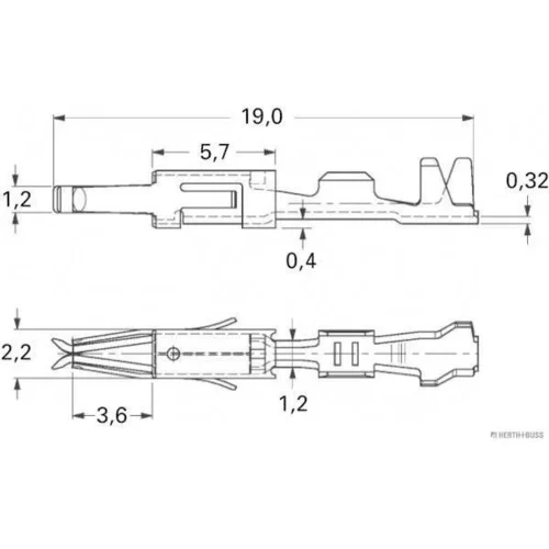 Lem spony HERTH+BUSS ELPARTS 50253311 (HERTH+BUSS ELPARTS) - obr. 1