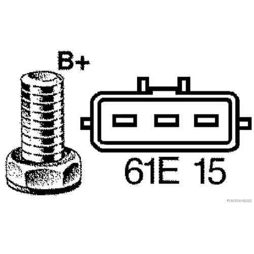 Alternátor HERTH+BUSS ELPARTS 32437118 (HERTH+BUSS ELPARTS) - obr. 3