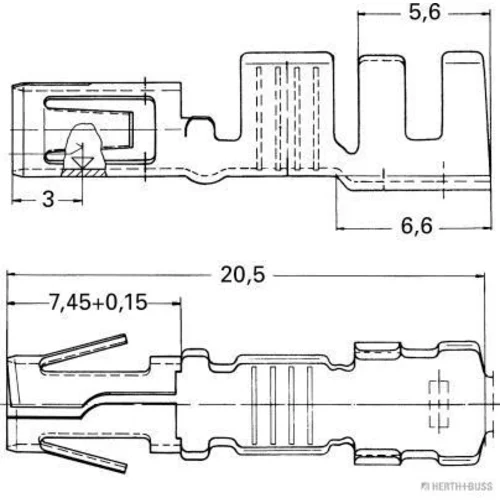 Lem spony HERTH+BUSS ELPARTS 50251822 (HERTH+BUSS ELPARTS) - obr. 1